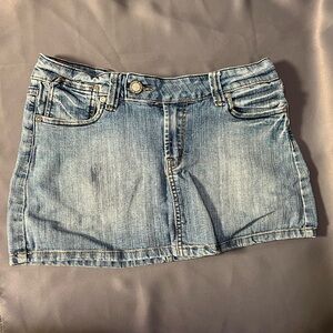 BONGO Light Blue Denim Mini Skirt